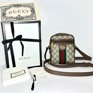 Gucci Ophidia GG messenger small shoulder bag brown
